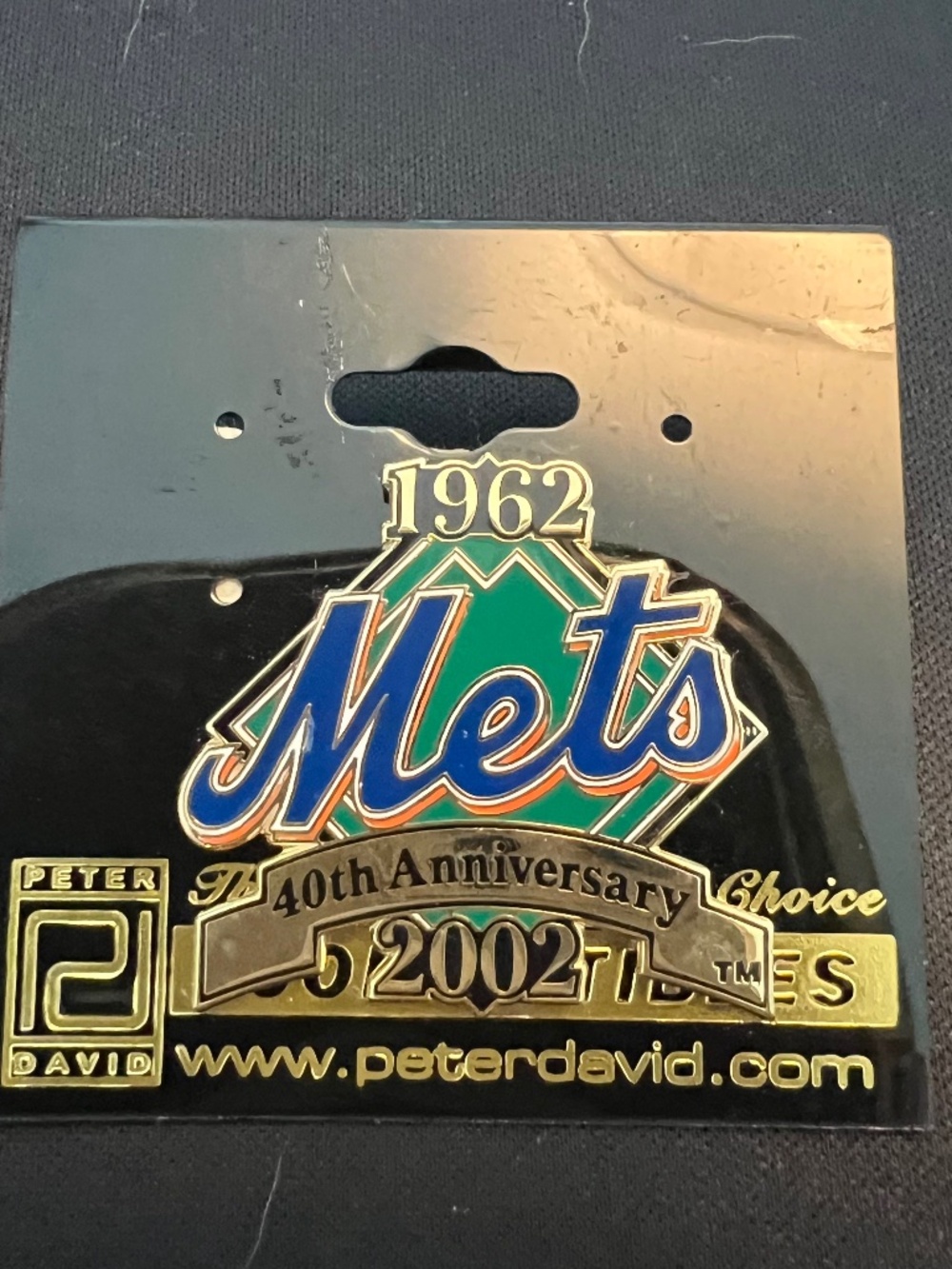 Vintage New York Mets Pin Retro Sportscore 40th Anniversary Baseball Gear